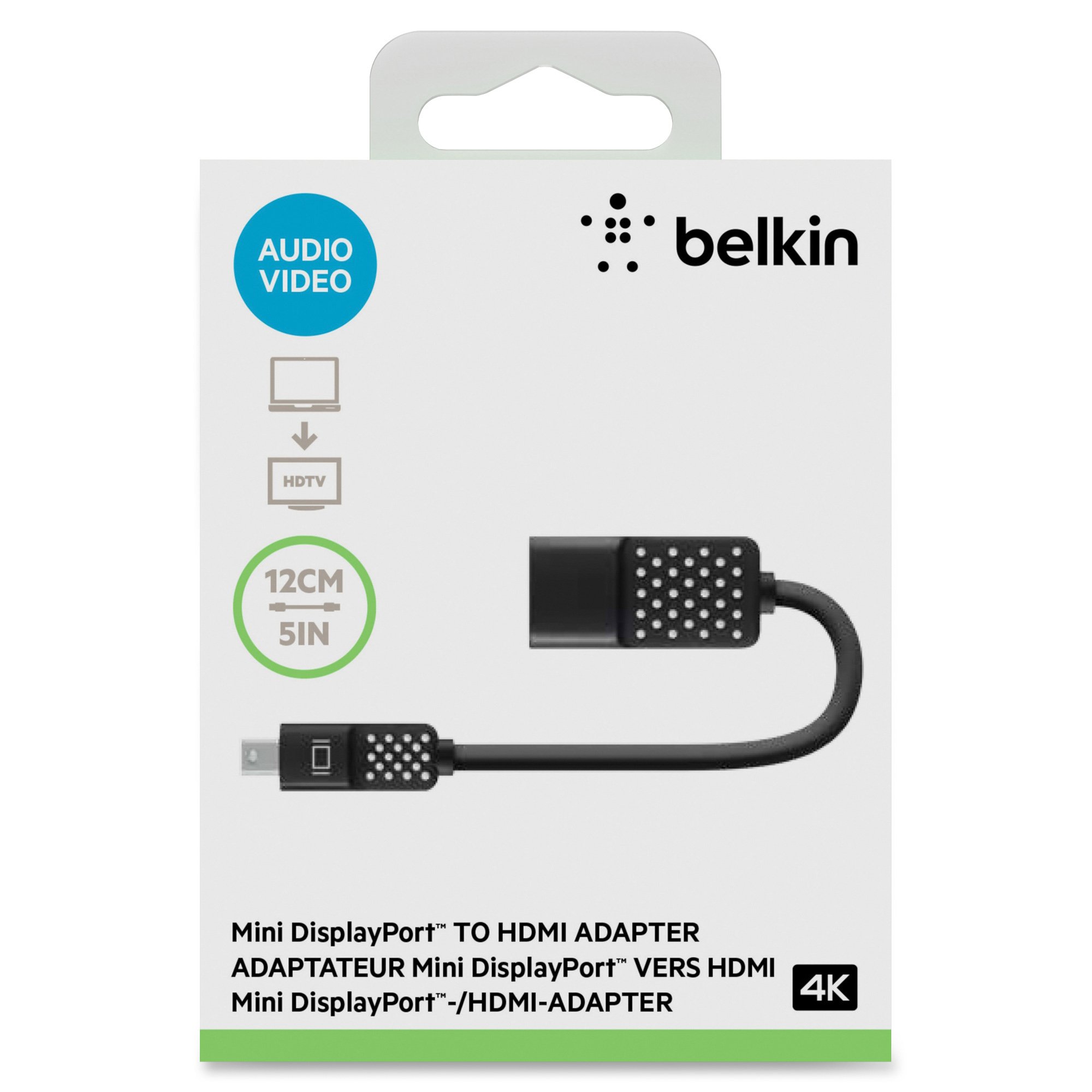 Amazon.co.jp: BELKIN Mini DisplayPort to HDTVアダプター(4K